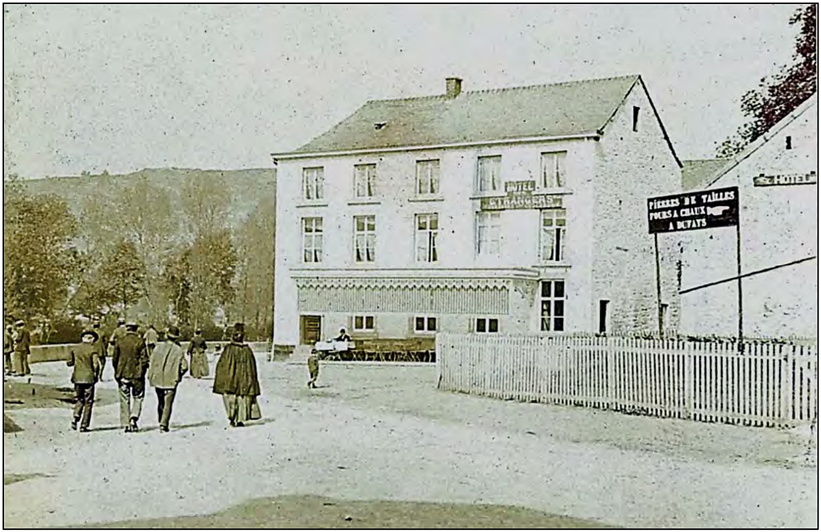 L'Hôtel des Etrangers à Remouchamps en 1882