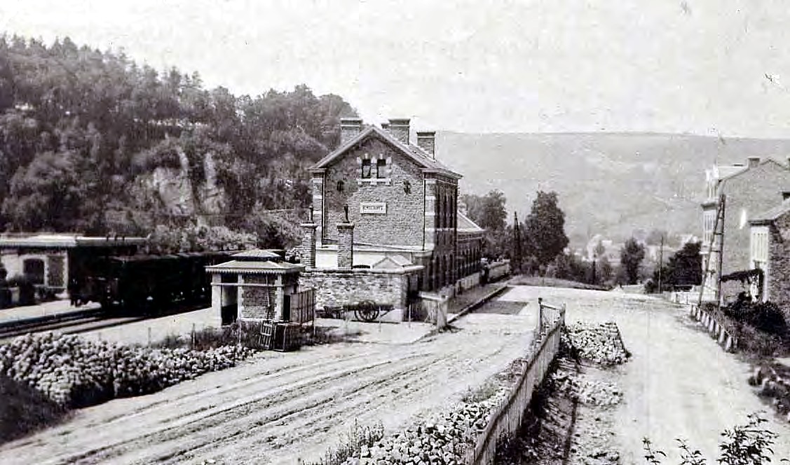 La gare de Remouchamps vers 1900